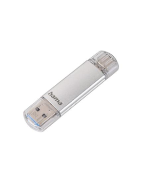 Pen Drive USB-C+ USB-A 3.1/3.0 64GB Hama C-Laeta Prata